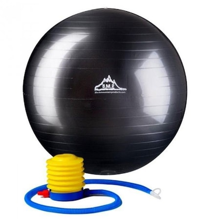 Black Mountain Products Black Mountain Products 55cm Black Gym Ball 55 cm. Static Strength Exercise Stability Ball; Black 55cm Black Gym Ball
